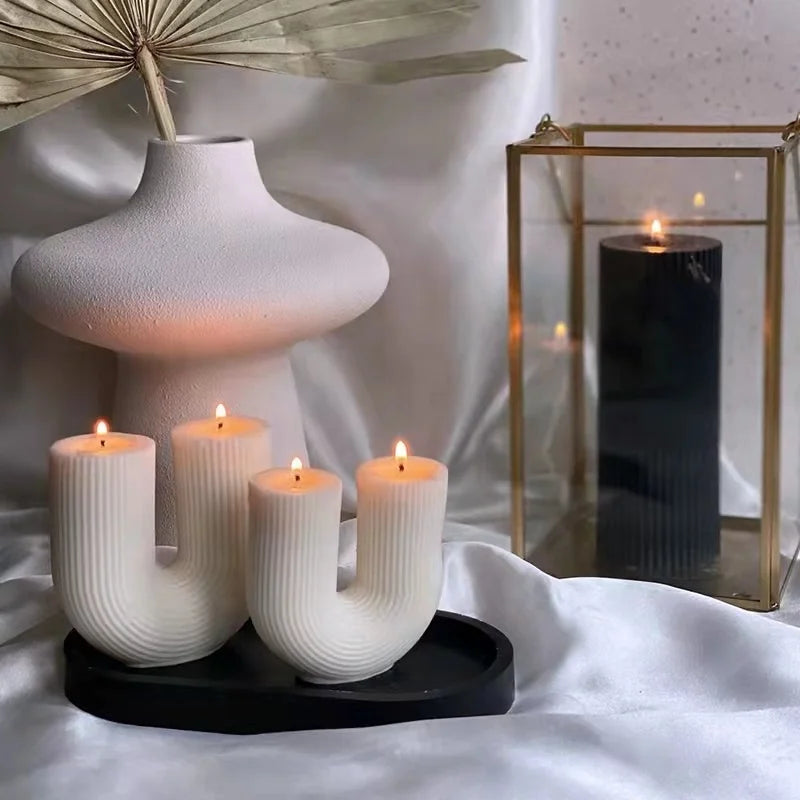 New U-Shaped Scented Candles for Home Decoration