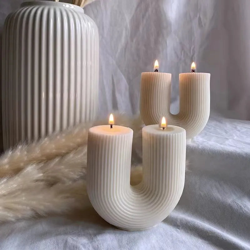 New U-Shaped Scented Candles for Home Decoration