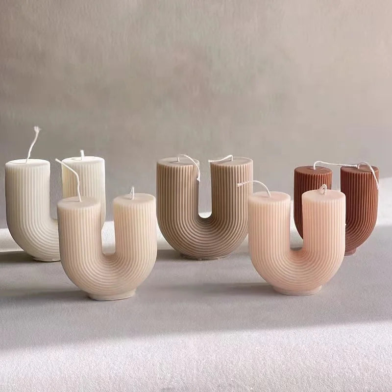 New U-Shaped Scented Candles for Home Decoration